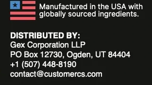 Crop of the HoneyPezil label showing origin and distributor